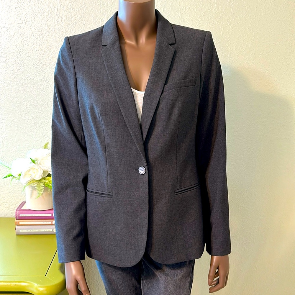 Calvin Klein Gray Suit Jacket/Blazer
